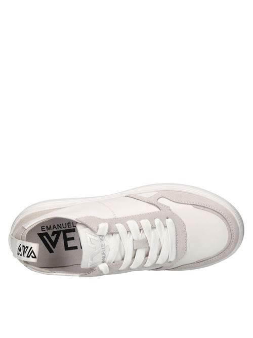 Sneakers in pelle e tessuto EMANUELLE VEE | 451P-302-19-P011CBBIANCO-GRIGIO